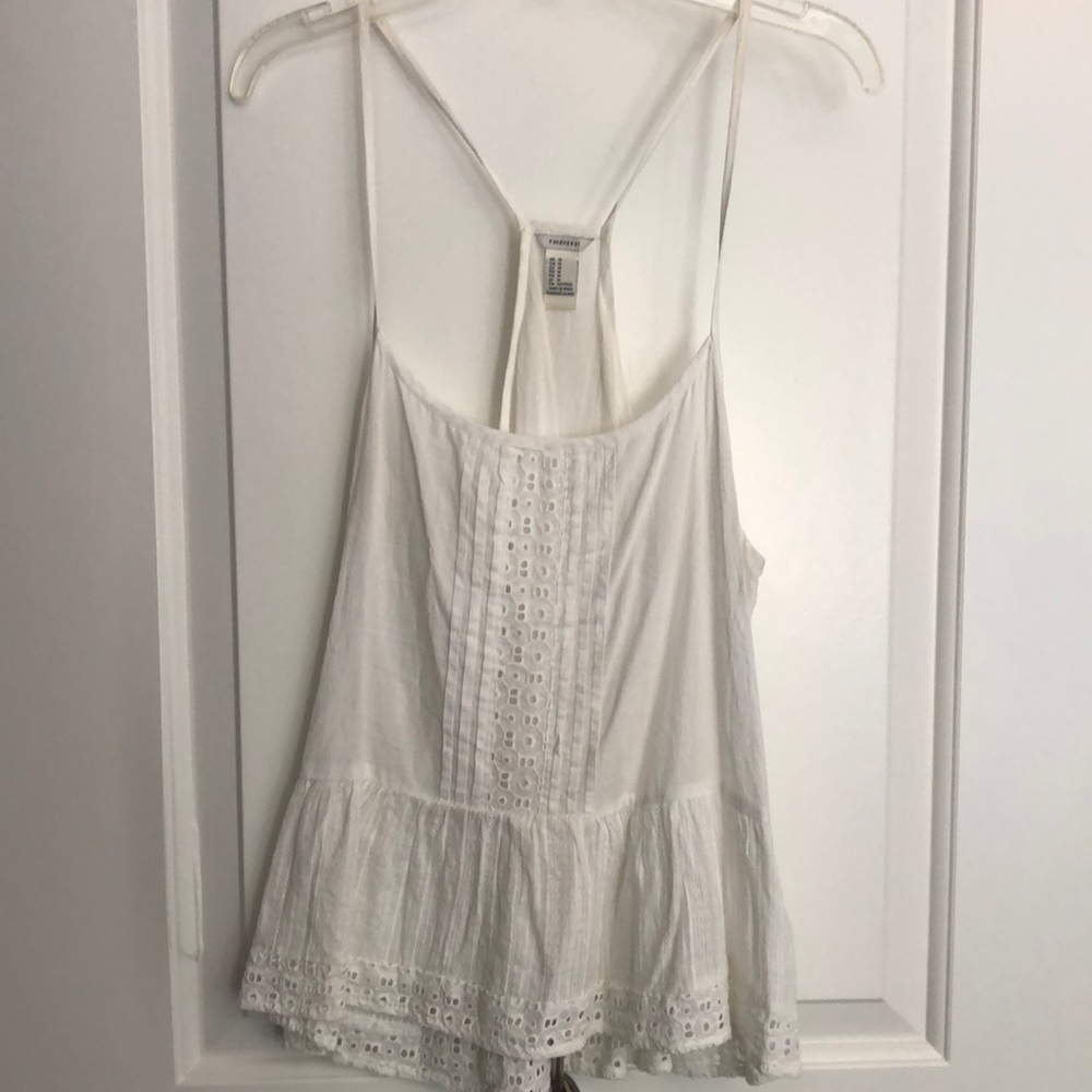 forever21 eyelet tank top